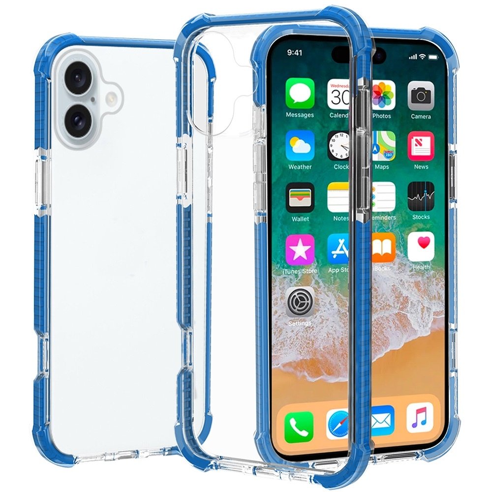For Apple iPhone 16 6.1 inch Acrylic Tough 2.5mm Transparent ShockProof Hybrid Case Cover - Image 4