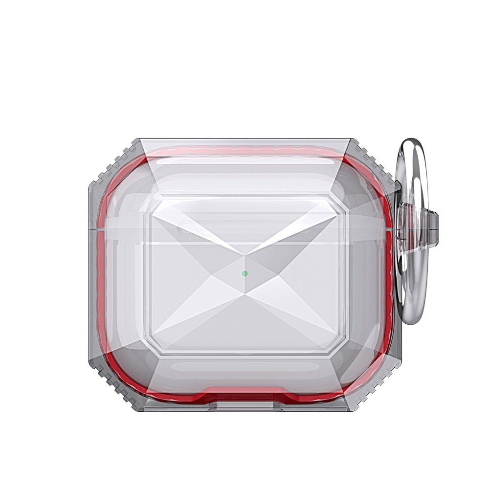 For AirPods Pro 3mm Thick Transparent TPU with Colored Edge Case Cover - Image 2
