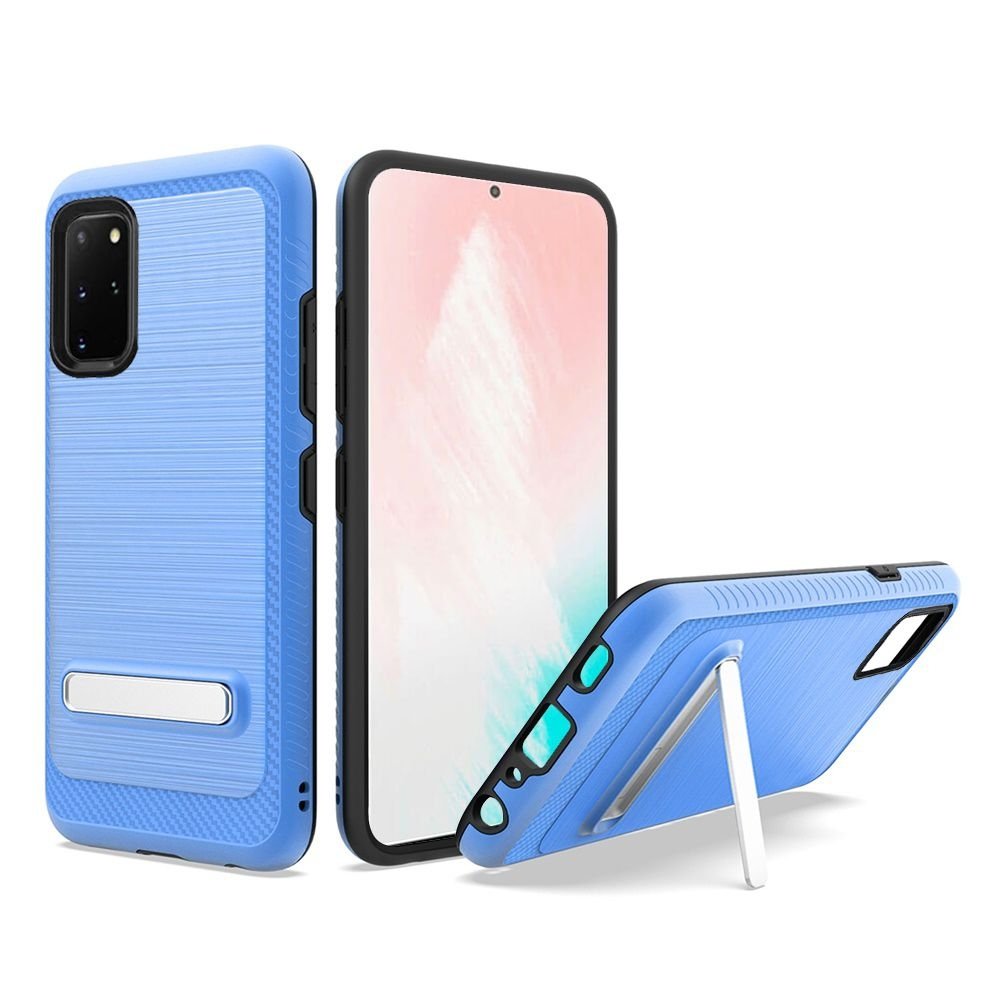 For Samsung Galaxy S20 Plus 5G 6.7 / S11 Slim Brushed Hybrid with Design Edged Lining with magnetic kickstand - Image 2