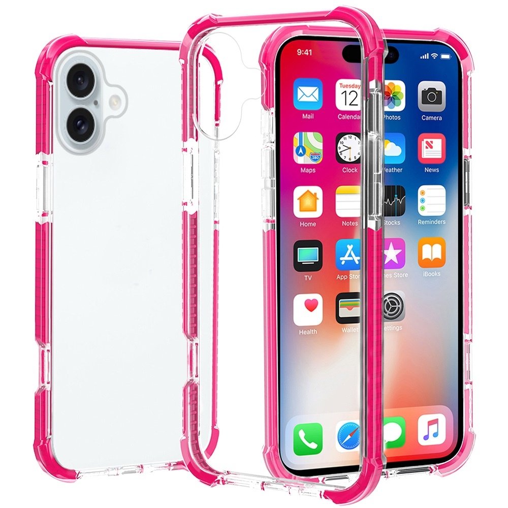 For Apple iPhone 16 Plus 6.7 inch Acrylic Tough 2.5mm Transparent ShockProof Hybrid Case Cover - Image 5