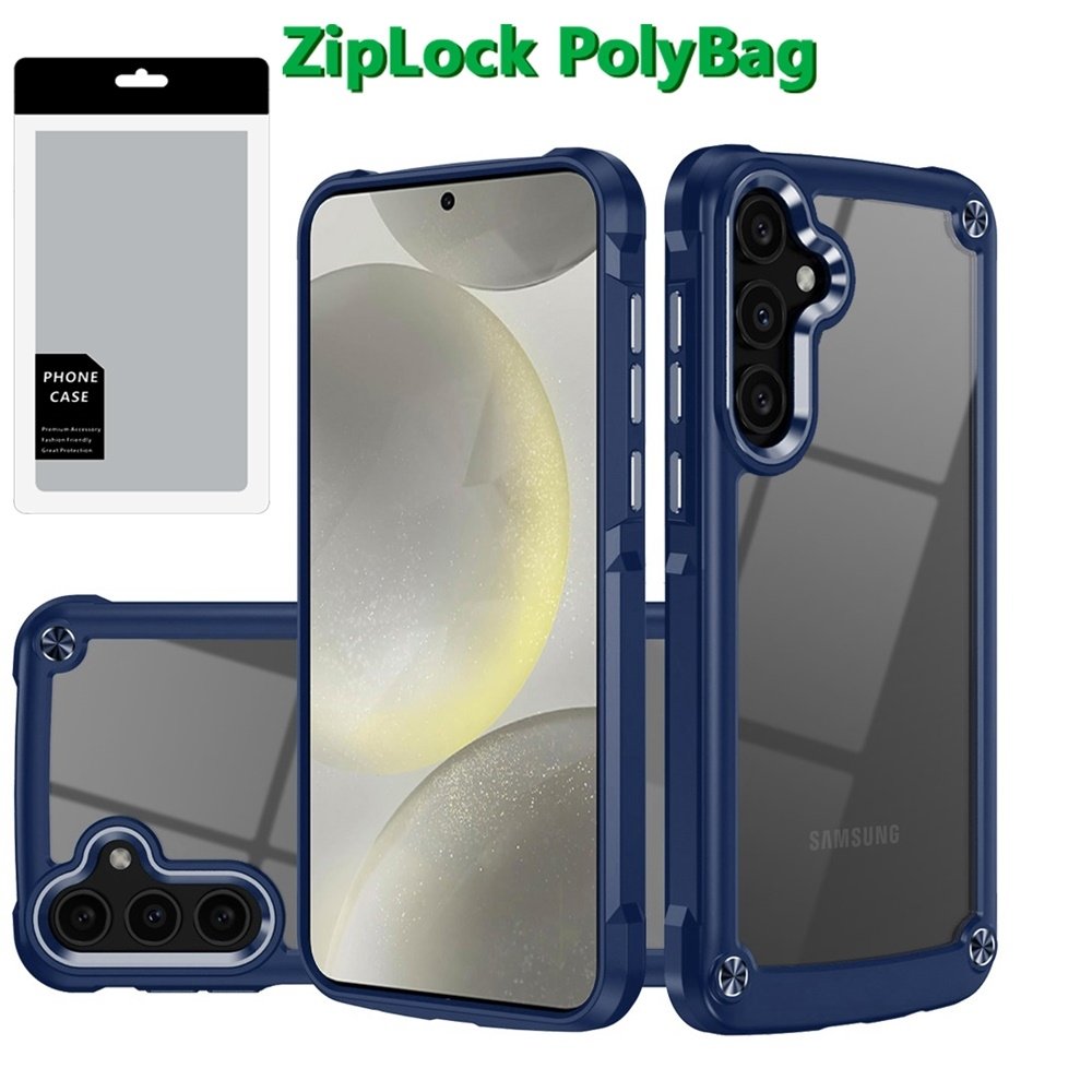 [PolyBag] For Samsung s25 Plus/s24 Plus Ultimate CaseX Transparent Hybrid Case with Metal Buttons And Camera Edges - Image 4