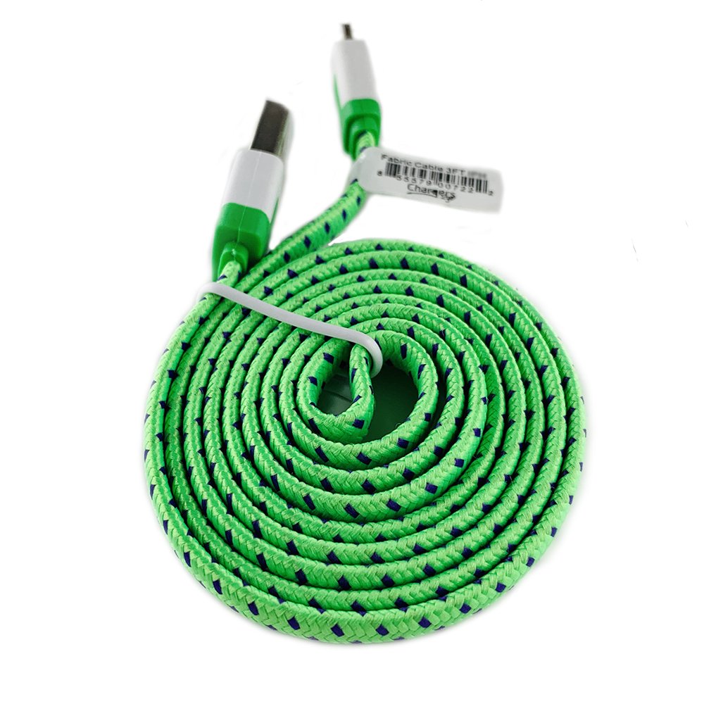 C2G For Apple iPhone Fabric Charging Cable Braided 3'