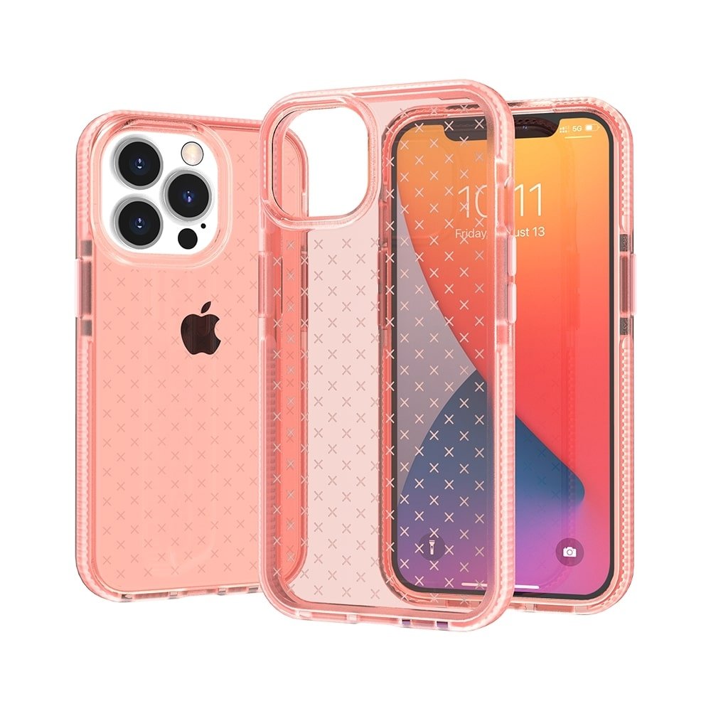 For Apple Phone 13 Pro CROSS Design Ultra Thick 3.0mm Transparent ShockProof Hybrid Case Cover - Image 3