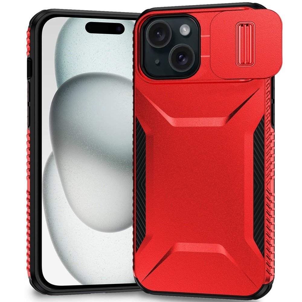 For Apple iPhone 15 Ultimate U Design Hybrid with Camera Window Covering
