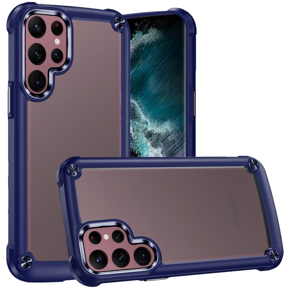 For Samsung Galaxy S23 Ultra Ultimate CaseX Transparent Hybrid Case with Metal Buttons And Camera Edges - Image 2