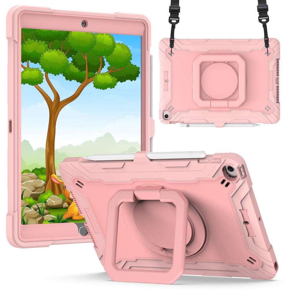 For Apple iPad A16 2025 / iPad 10th Gen 2022 Tablet Tough Hybrid Rotating 360 Degree Kickstand Case Cover - Image 5