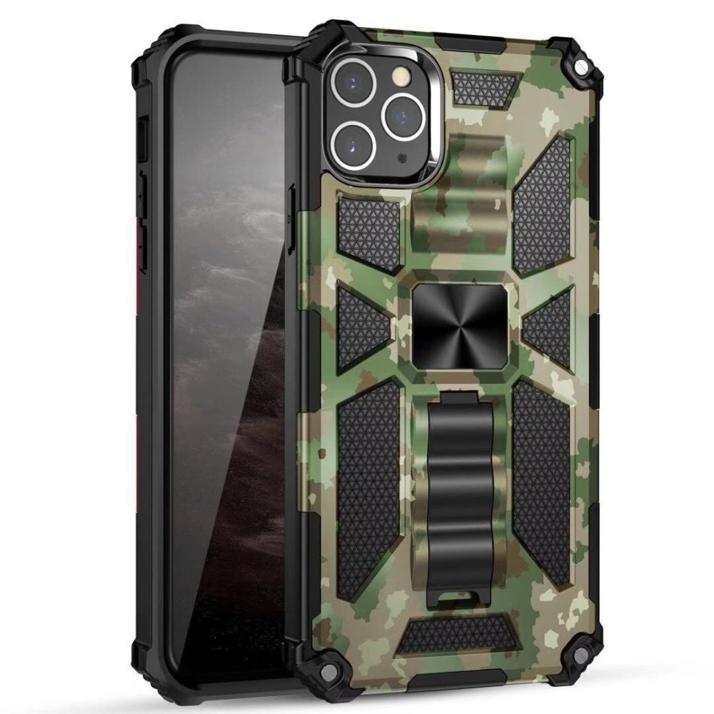 For Apple iPhone 13 / iPhone 14 6.1" Machine Design Magnetic Kickstand Case Cover - Image 2