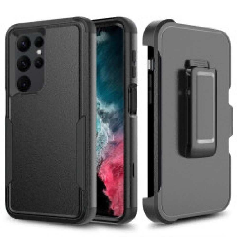 For Samsung Galaxy A25 Ultra Commando Heavy duty Case with Clip