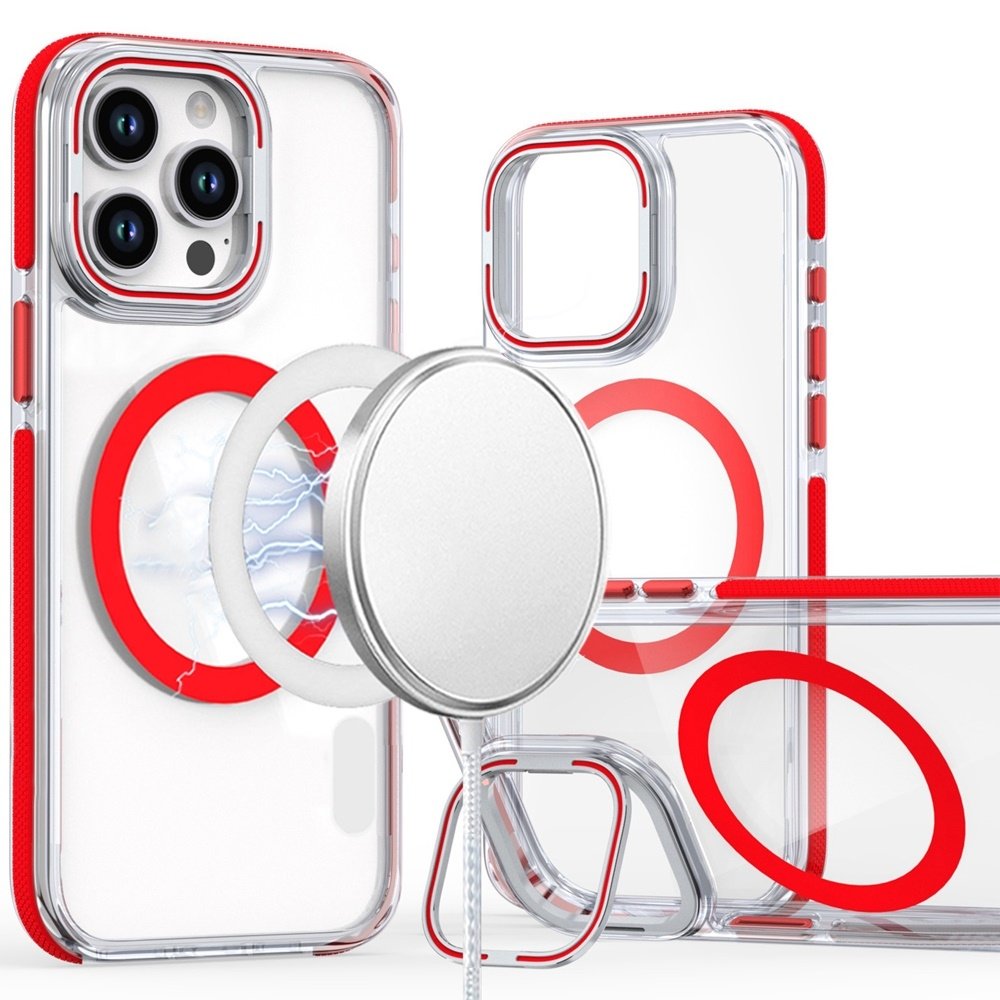 For Apple iPhone 13 Pro Max MagSonic Camera Bracket Stand Magnetic Ring Circle Hybrid - Image 4