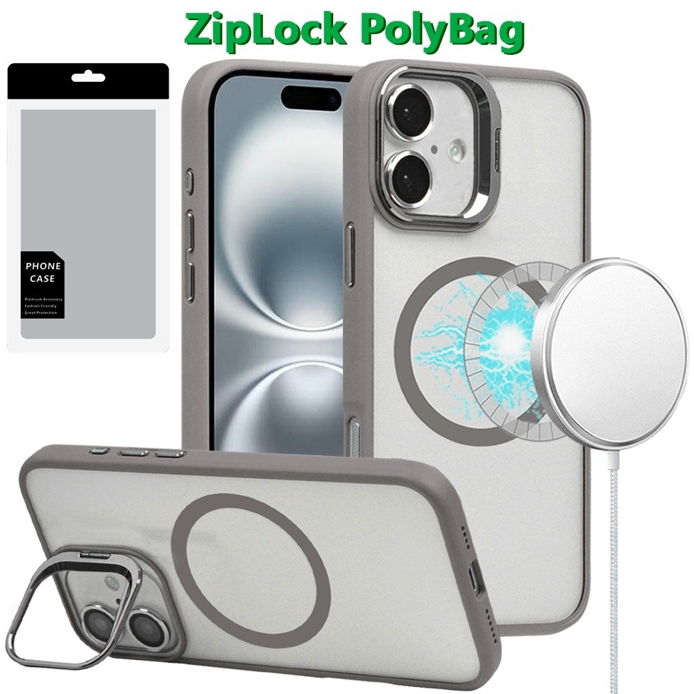 [PolyBag] For Apple iPhone 16 6.1 inch Magnetic COOL with Camera STAND Hybrid
