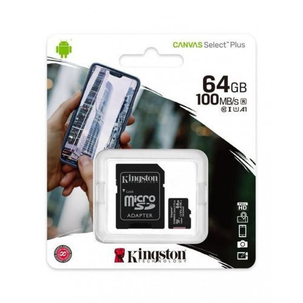 Kingston Micro  SD Card w/Adapter - Image 3
