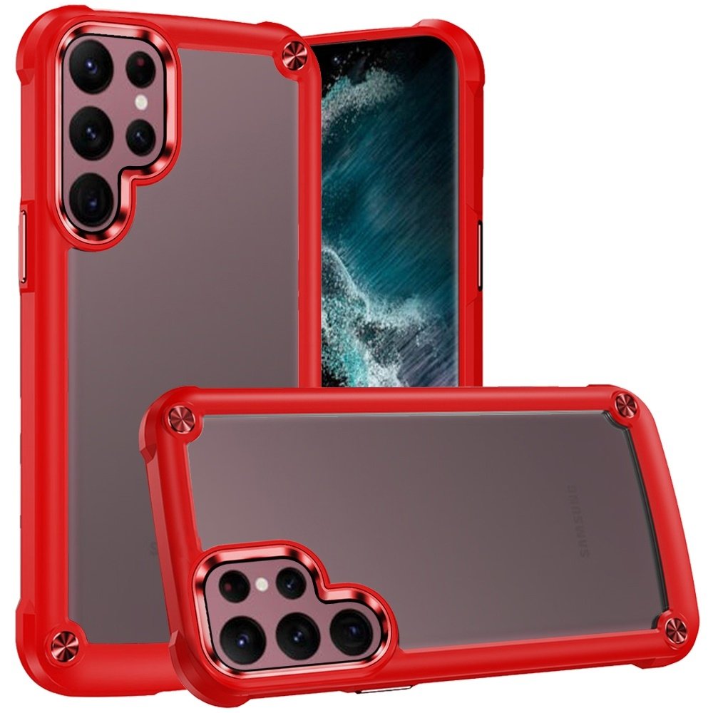 For Samsung Galaxy S23 Ultra Ultimate CaseX Transparent Hybrid Case with Metal Buttons And Camera Edges - Image 3