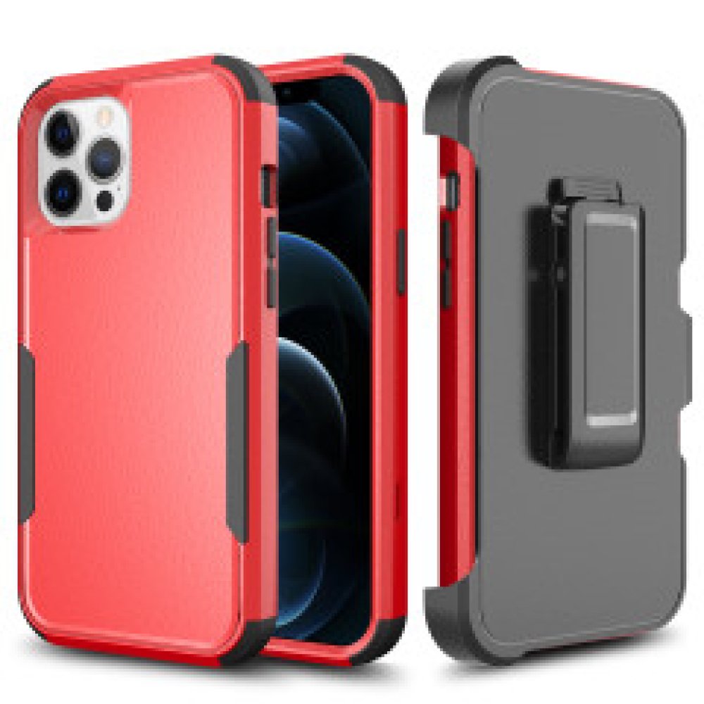 For Apple iPhone 13 Pro Max 6.7 Commando Holster Kickstand Hybrid Tuff Case Cover