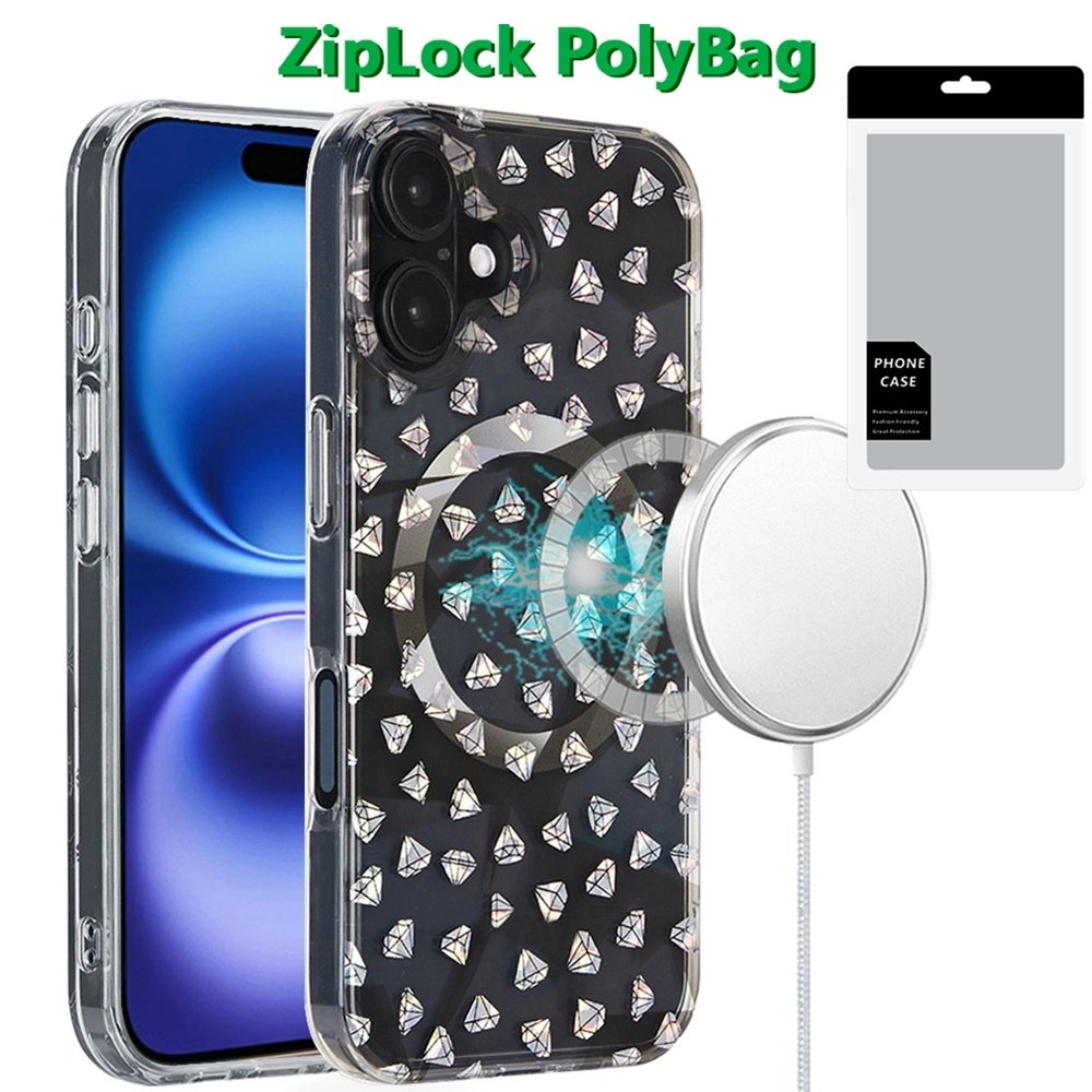 [PolyBag] For Apple iPhone 16 Plus 6.7 inch Magnetic Double Layer IMD Design Case - Image 3