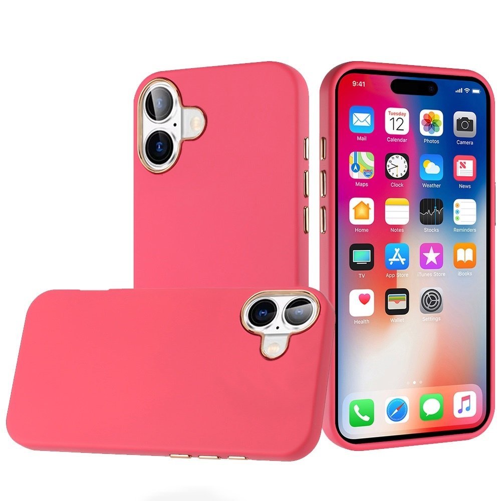 For Apple iPhone 16 6.1 inch Classy Slick Chromed Around Hybrid Case Cover - Image 5