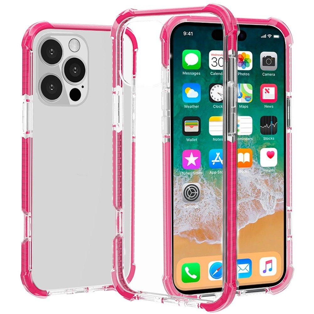 For Apple iPhone 16 Pro Max 6.9 inch Acrylic Tough 2.5mm Transparent ShockProof Hybrid Case Cover - Image 3