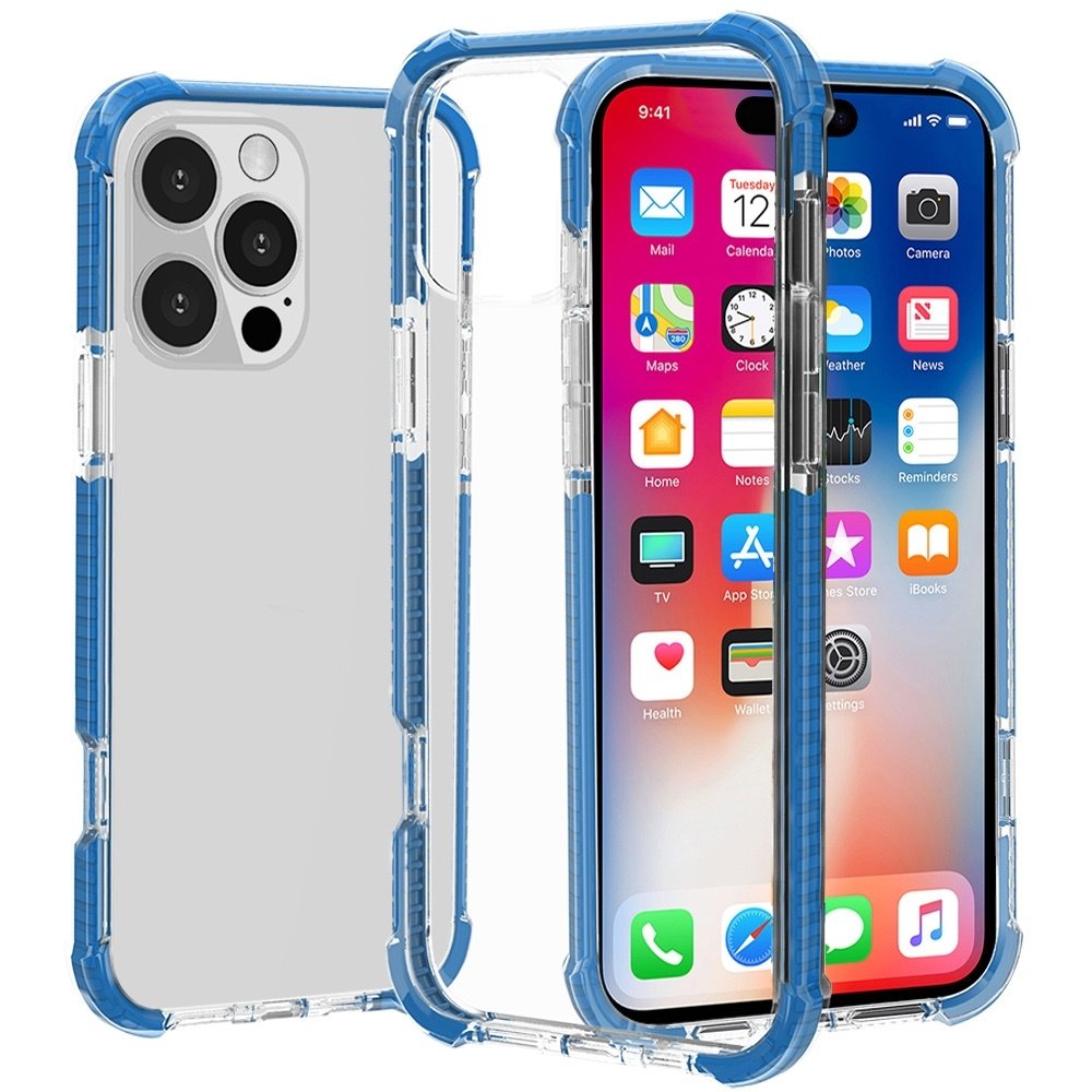 For Apple iPhone 16 Pro 6.3 inch Acrylic Tough 2.5mm Transparent ShockProof Hybrid Case Cover - Image 2