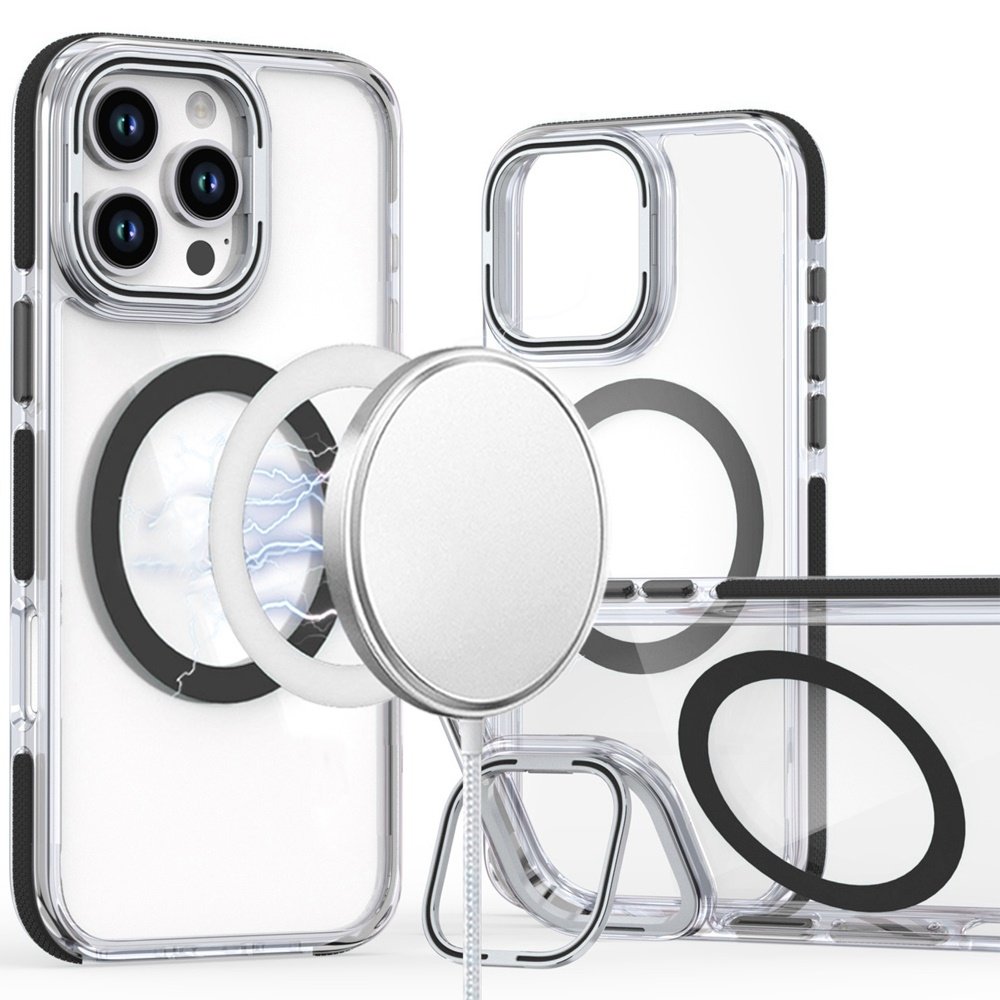 For Apple iPhone 16 Pro Max 6.9 inch MagSonic Camera Bracket Stand Magnetic Ring Circle Hybrid - Image 6