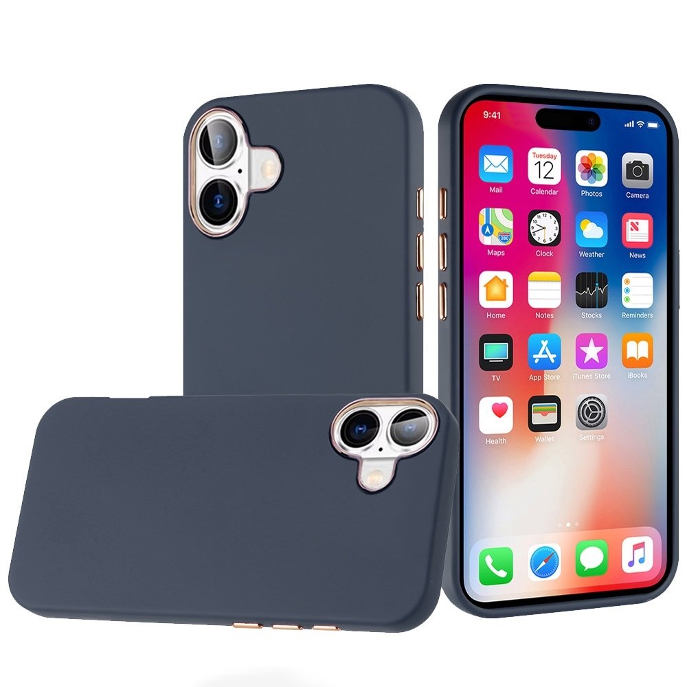 For Apple iPhone 16 6.1 inch Classy Slick Chromed Around Hybrid Case Cover - Image 2