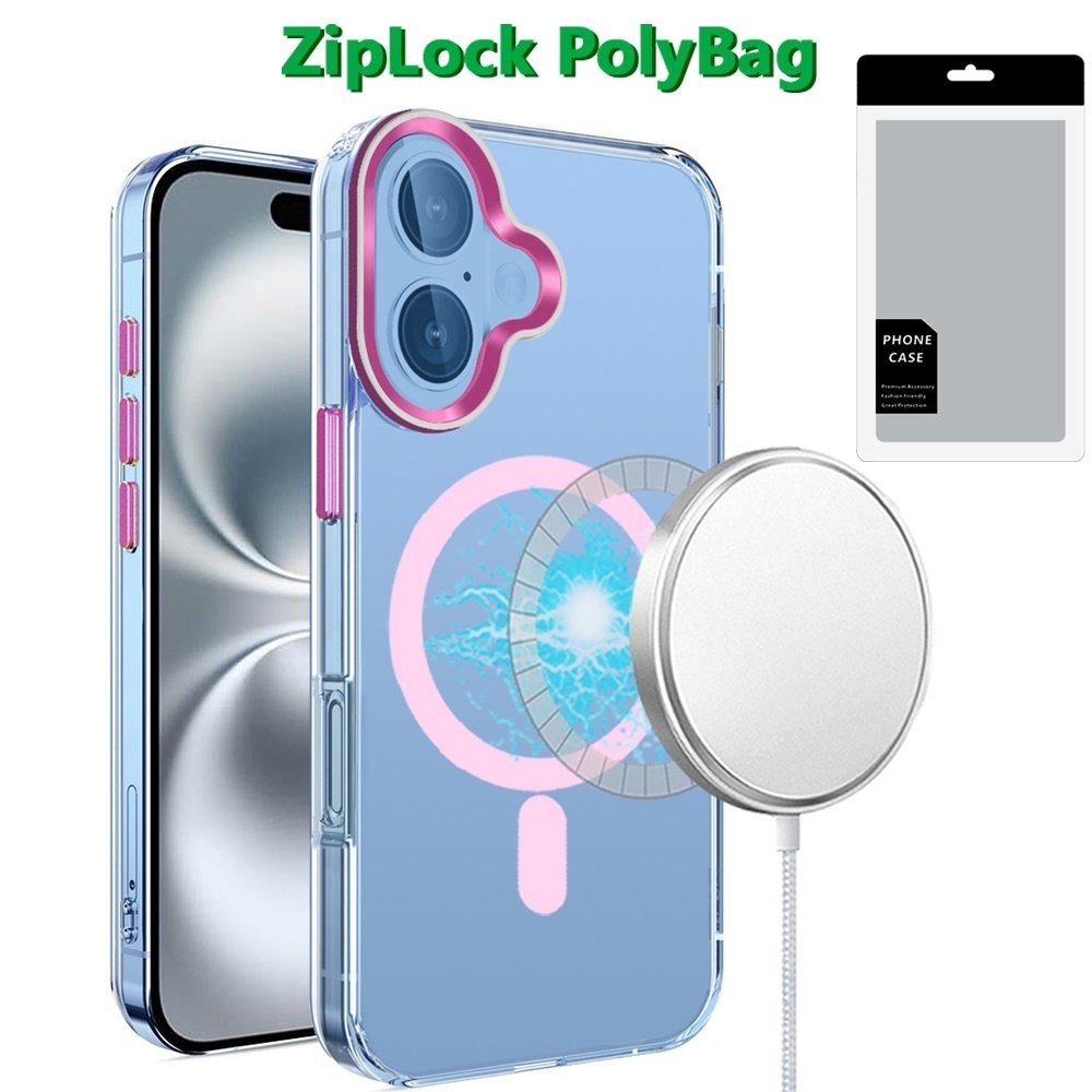 [PolyBag] For Apple iPhone 16 Plus 6.7 inch Matching Clear Transparent Circle Design - Image 3