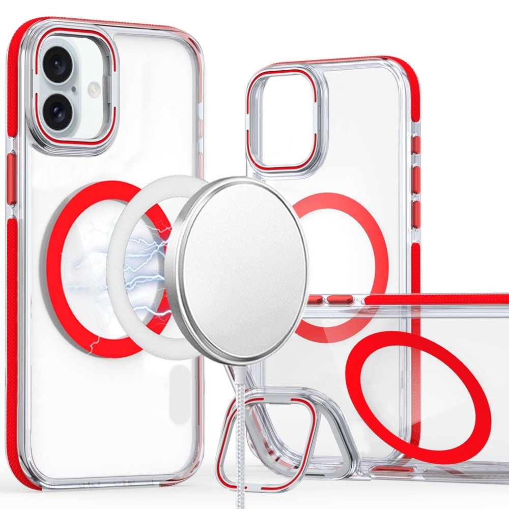 For Apple iPhone 16 6.1 inch MagSonic Camera Bracket Stand Magnetic Ring Circle Hybrid - Image 5