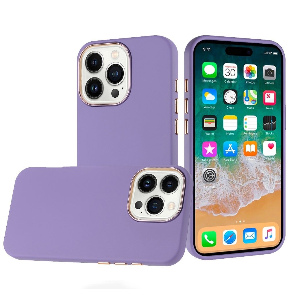 For Apple iPhone 16 Pro Max 6.9 inch Classy Slick Chromed Around Hybrid Case Cover