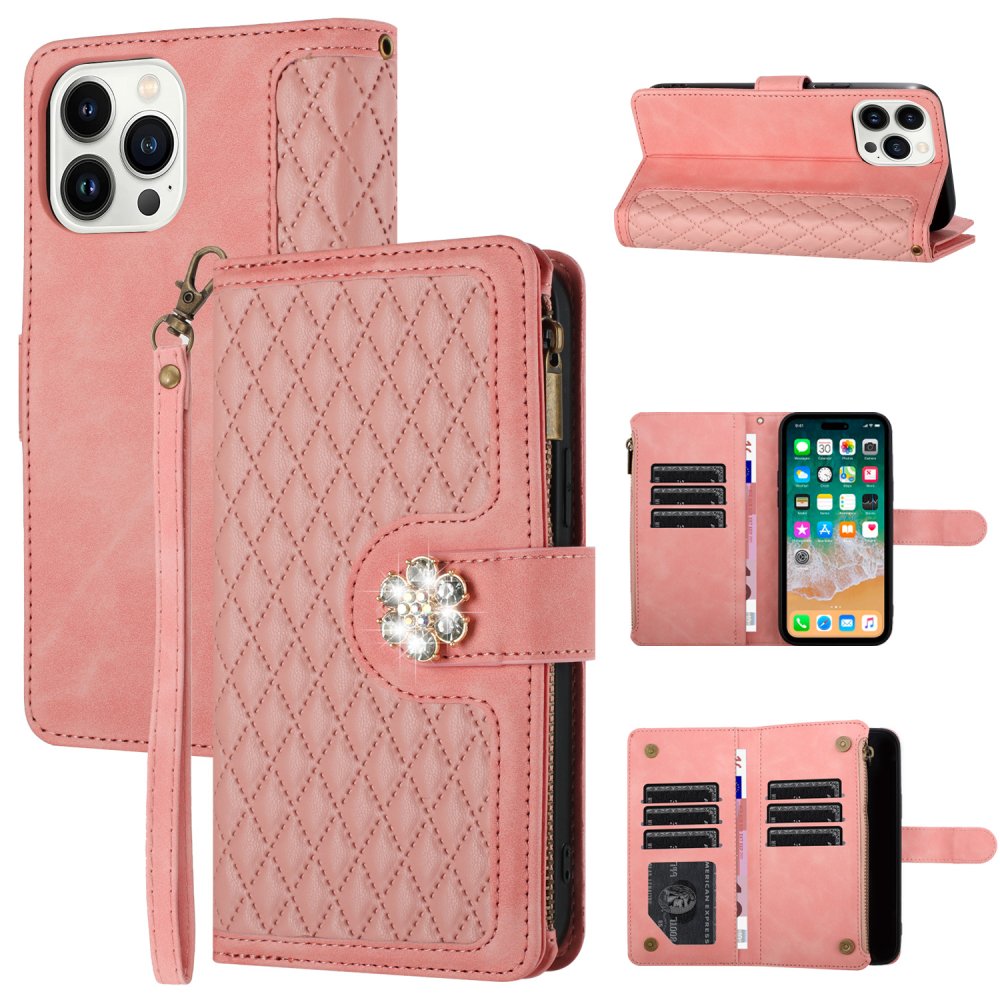 For MOTO G STYLUS 5G (2023) Jewel Wallet Design with Stitched PU Leather ID Card Money Holder Zipper Case - Image 2