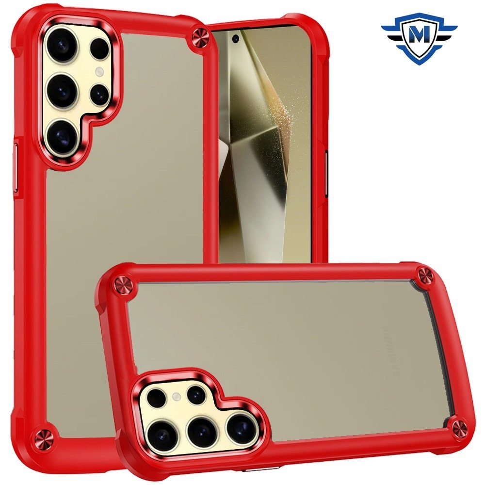 For Samsung Galaxy s24 Plus METKASE Ultimate CaseX Transparent Hybrid Case with Metal Buttons And Camera Edges in Premium Slide-Out Package - Image 3