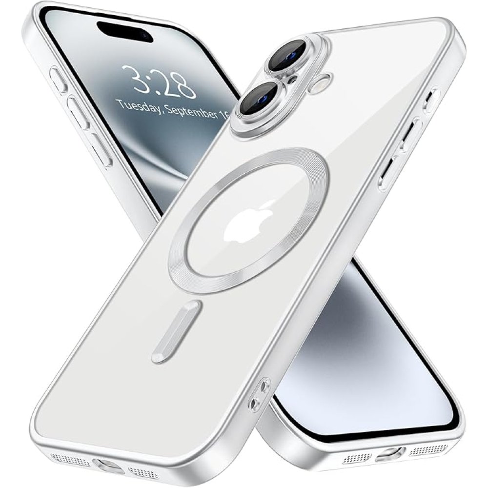For Apple iPhone 16 Chrome Plated Soft TPU With Camera Lens Protection