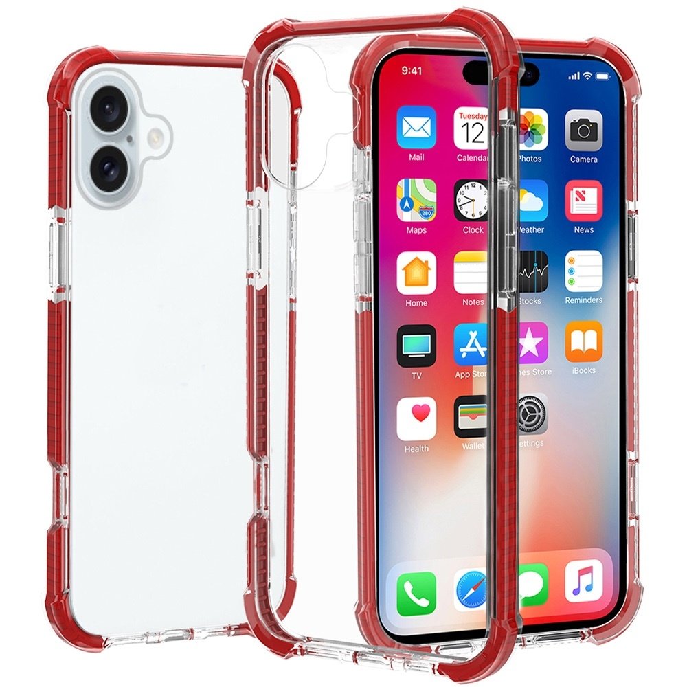 For Apple iPhone 16 Plus 6.7 inch Acrylic Tough 2.5mm Transparent ShockProof Hybrid Case Cover - Image 3
