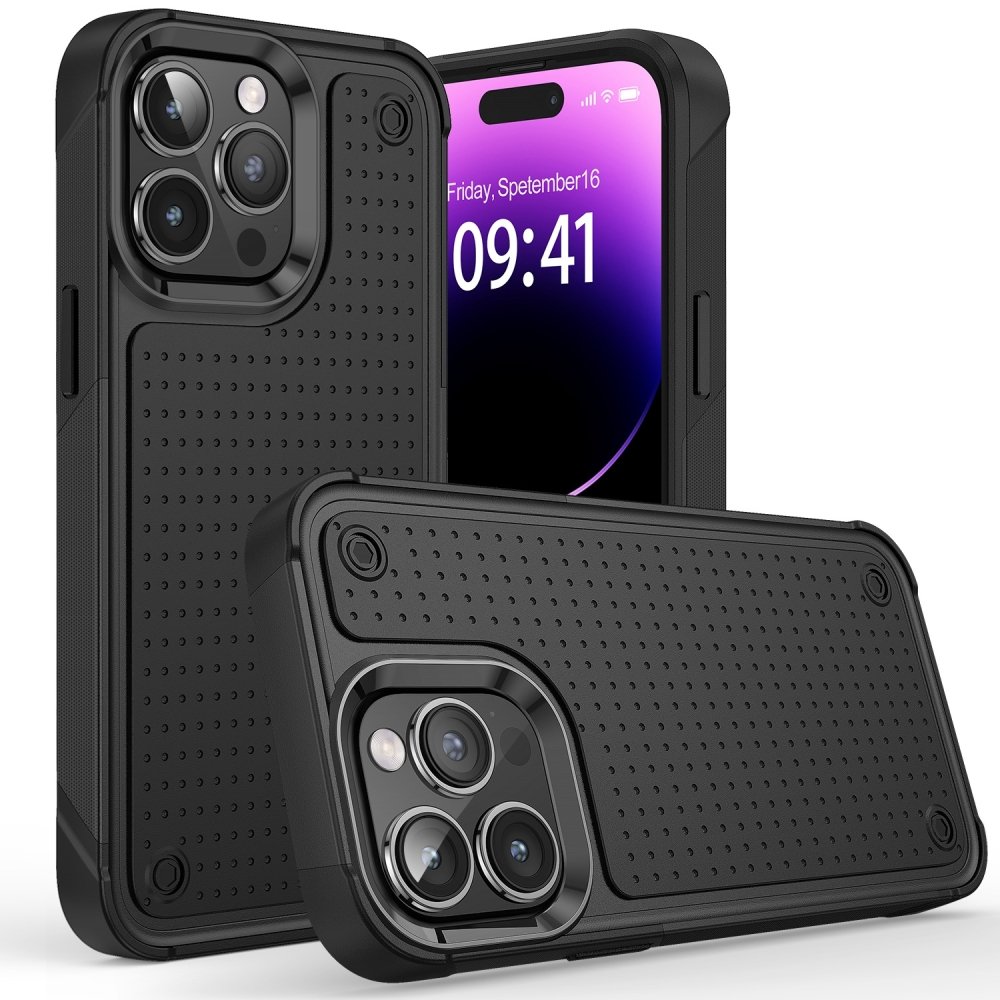 For Apple iPhone 15 Pro Max DOT Thick Beautiful Hybrid Case Cover