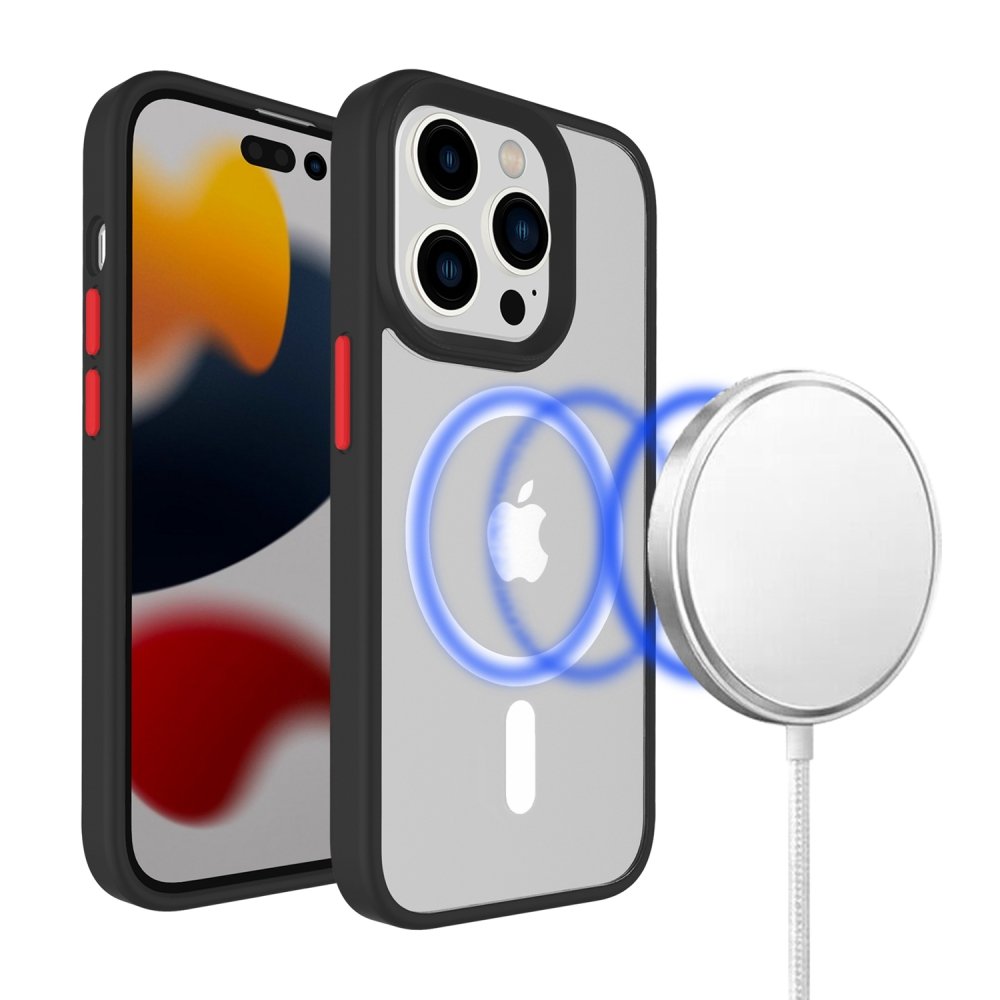 For Apple iPhone 14 PRO 6.1" Core Magsafe Colorful Buttons Thick 2mm Hybrid Case Cover