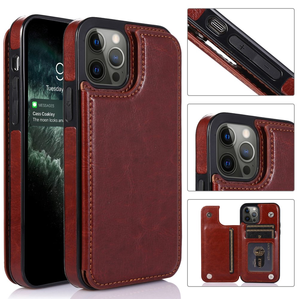 For Samsung Galaxy s24 Luxury Side Magnetic Button Card ID Holder PU Leather Case Cover - Image 2