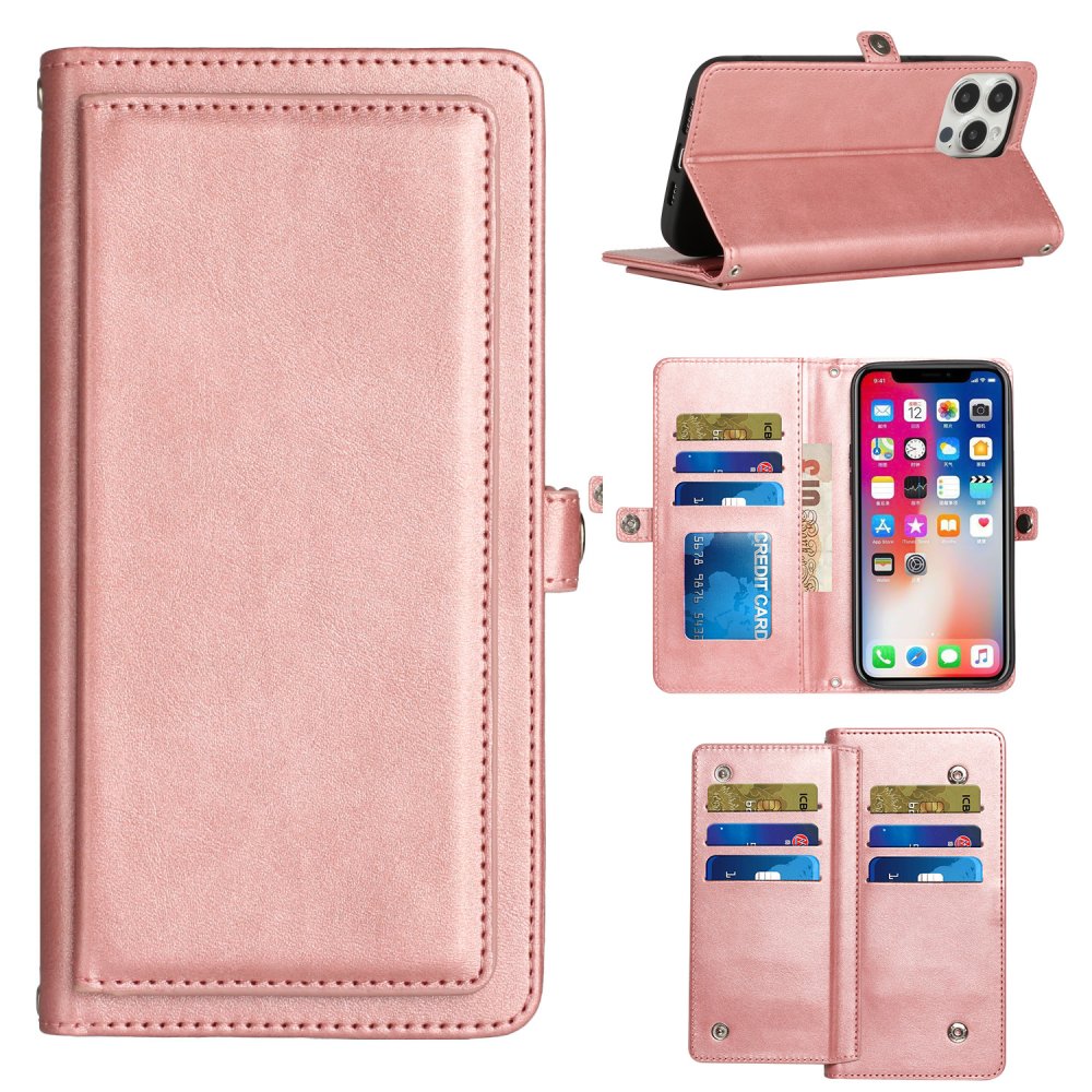 For Motorola MOT G 5G 2023 Wallet Premium PU Vegan Leather ID Multiple Card Holder Money with Strap