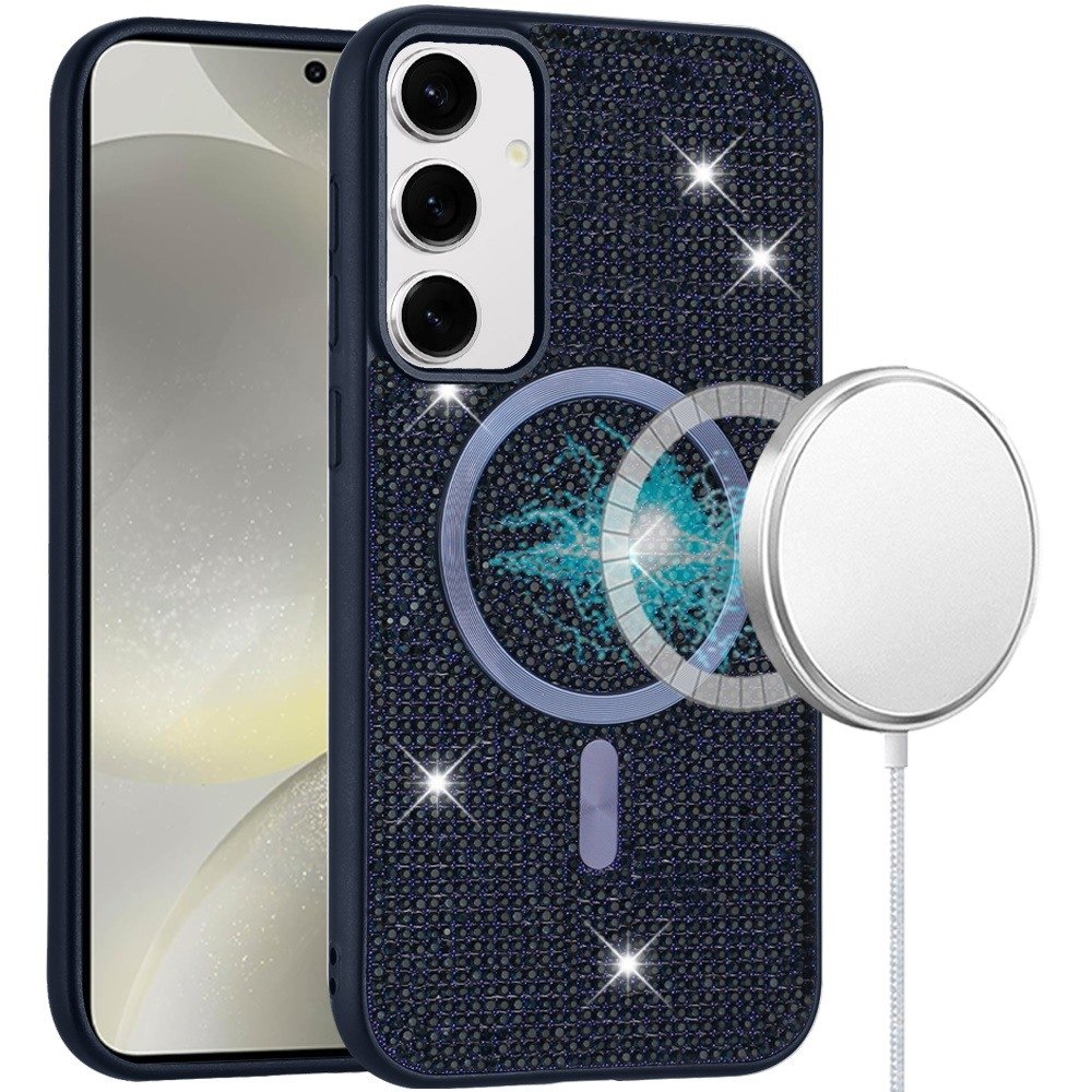 For Samsung Galaxy s25/s24 Diamond Magnetic Circle with CD Pattern Hybrid - Image 3