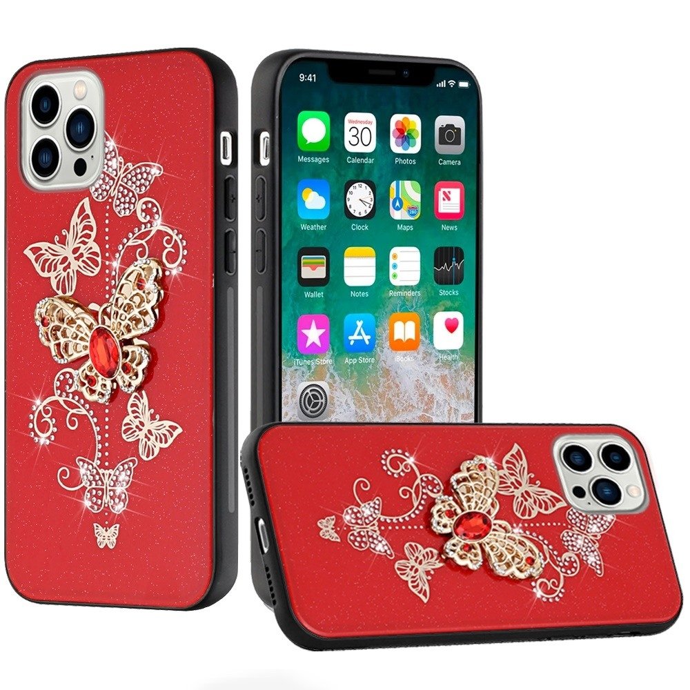 For Apple iPhone 15 Pro SPLENDID Diamond Glitter Ornaments Engraving Case Cover - Image 2