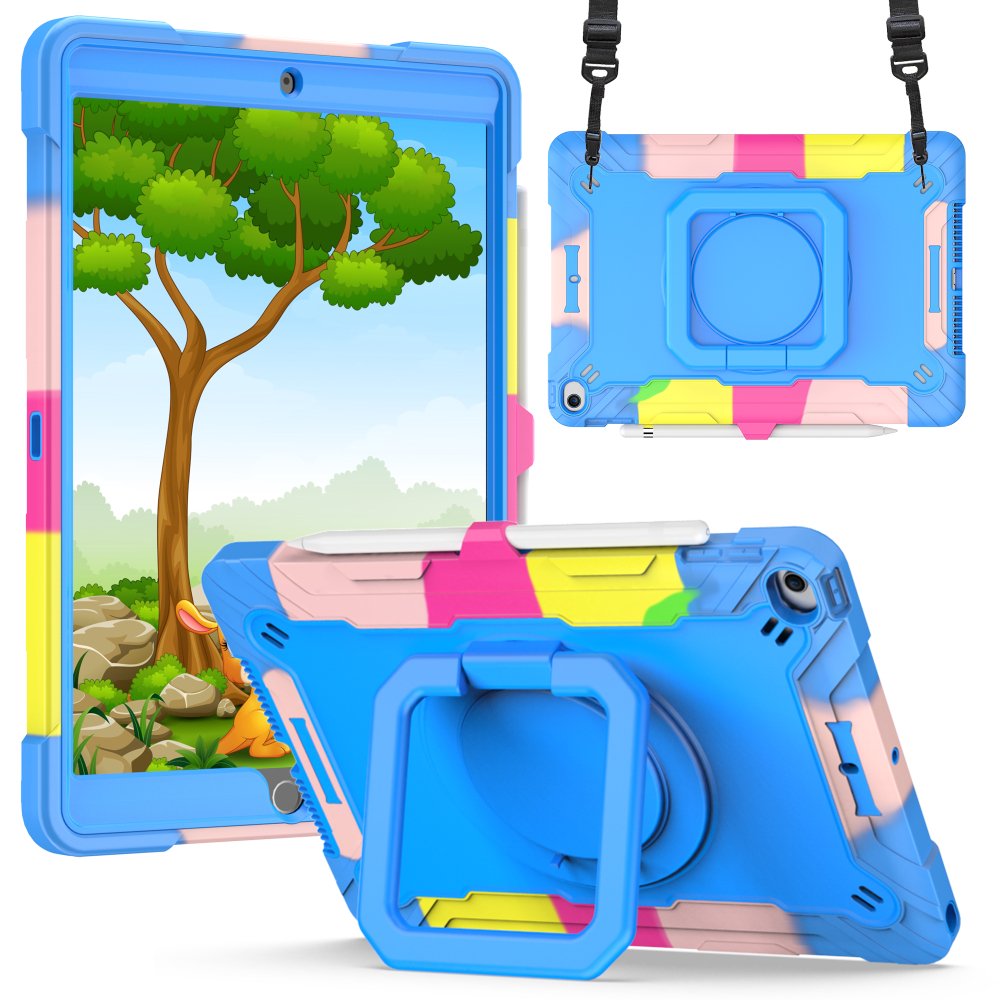 For Apple iPad A16 2025 / iPad 10th Gen 2022 Tablet Tough Hybrid Rotating 360 Degree Kickstand Case Cover - Image 2