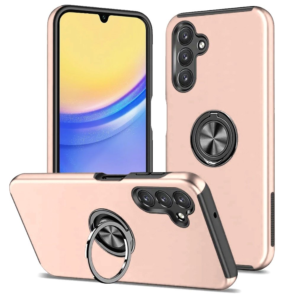 For Samsung Galaxy A15 5G CHIEF Oil Painted Magnetic Ring Stand Hybrid Case Cover - Image 4