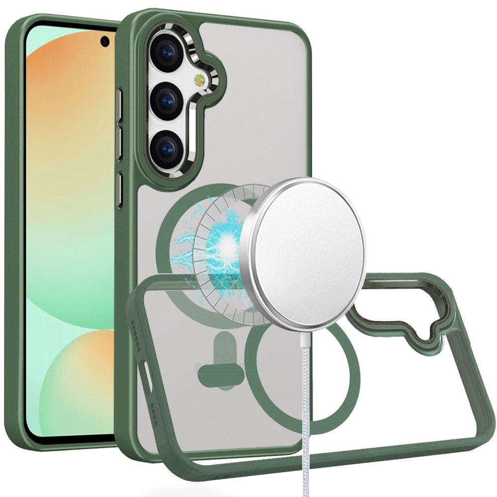 For Samsung Galaxy S24 FE Greatest Clear Acrylic Thick Metal Button Hybrid - Image 5