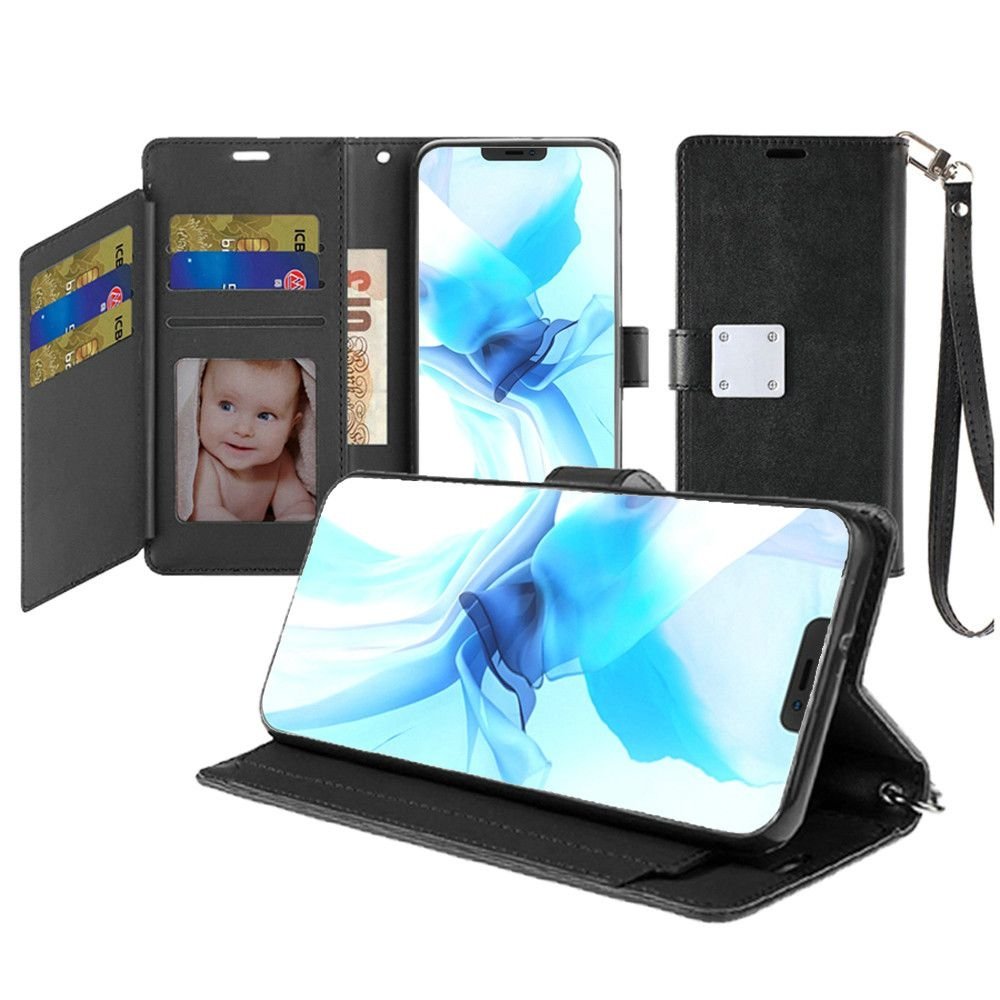 For Apple iPhone 12 Pro Max 6.7 Wallet ID Card Holder Case Cover