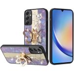 For Samsung Galaxy A15 5G SPLENDID Diamond Glitter Ornaments Engraving Case Cover Enchanted Butterfly