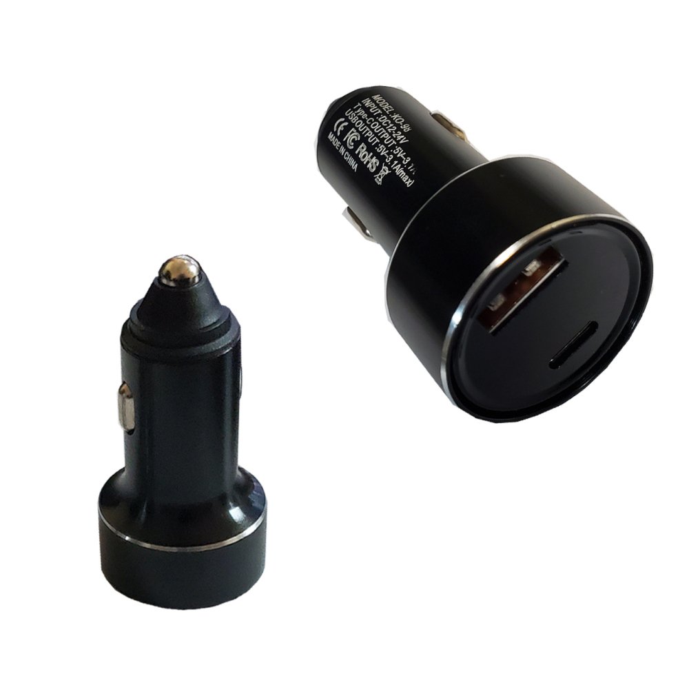 PD Car Adapter Dual Ports USB and C - Image 3