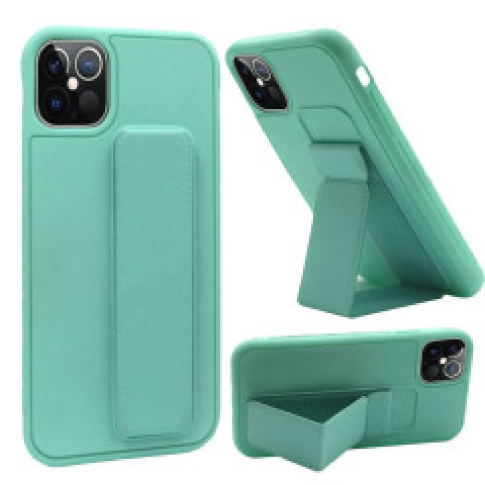 For Apple iPhone 13 Pro Max 6.7 Foldable Magnetic Kickstand Vegan Case Cover
