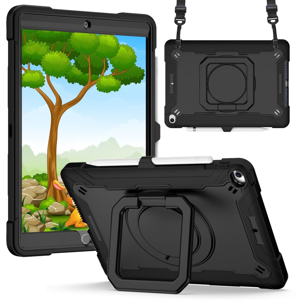 For Apple iPad A16 2025 / iPad 10th Gen 2022 Tablet Tough Hybrid Rotating 360 Degree Kickstand Case Cover