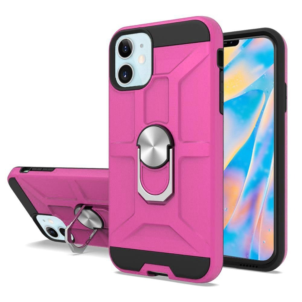 For Apple iPhone 12 / 12 Pro 6.1 Dynamic Magnetic RingStand Cover Case