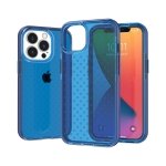 For Apple iPhone 13 Pro Max CROSS Design Ultra Thick 3.0mm Transparent ShockProof Hybrid Case Cover
