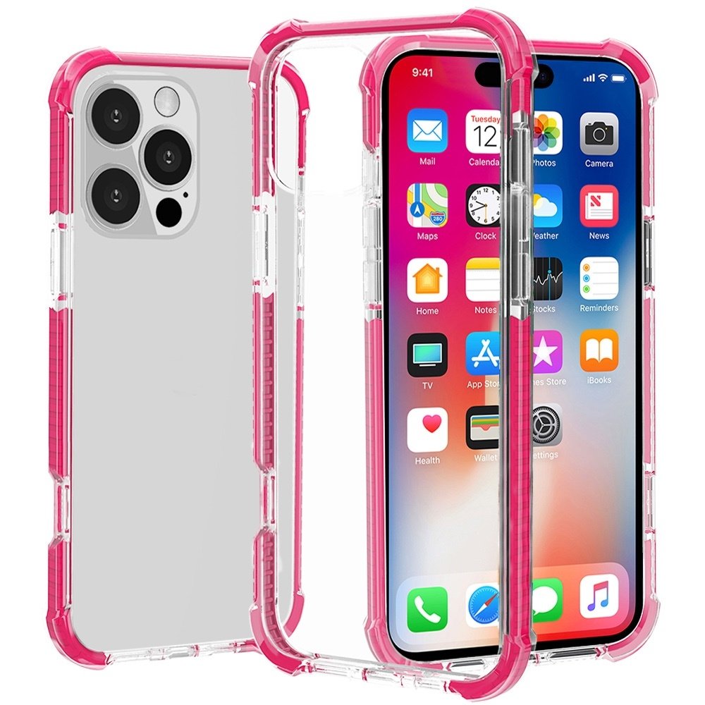 For Apple iPhone 16 Pro 6.3 inch Acrylic Tough 2.5mm Transparent ShockProof Hybrid Case Cover - Image 4