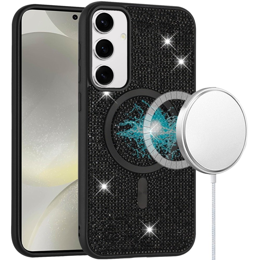 For Samsung Galaxy s25/s24 Diamond Magnetic Circle with CD Pattern Hybrid - Image 2
