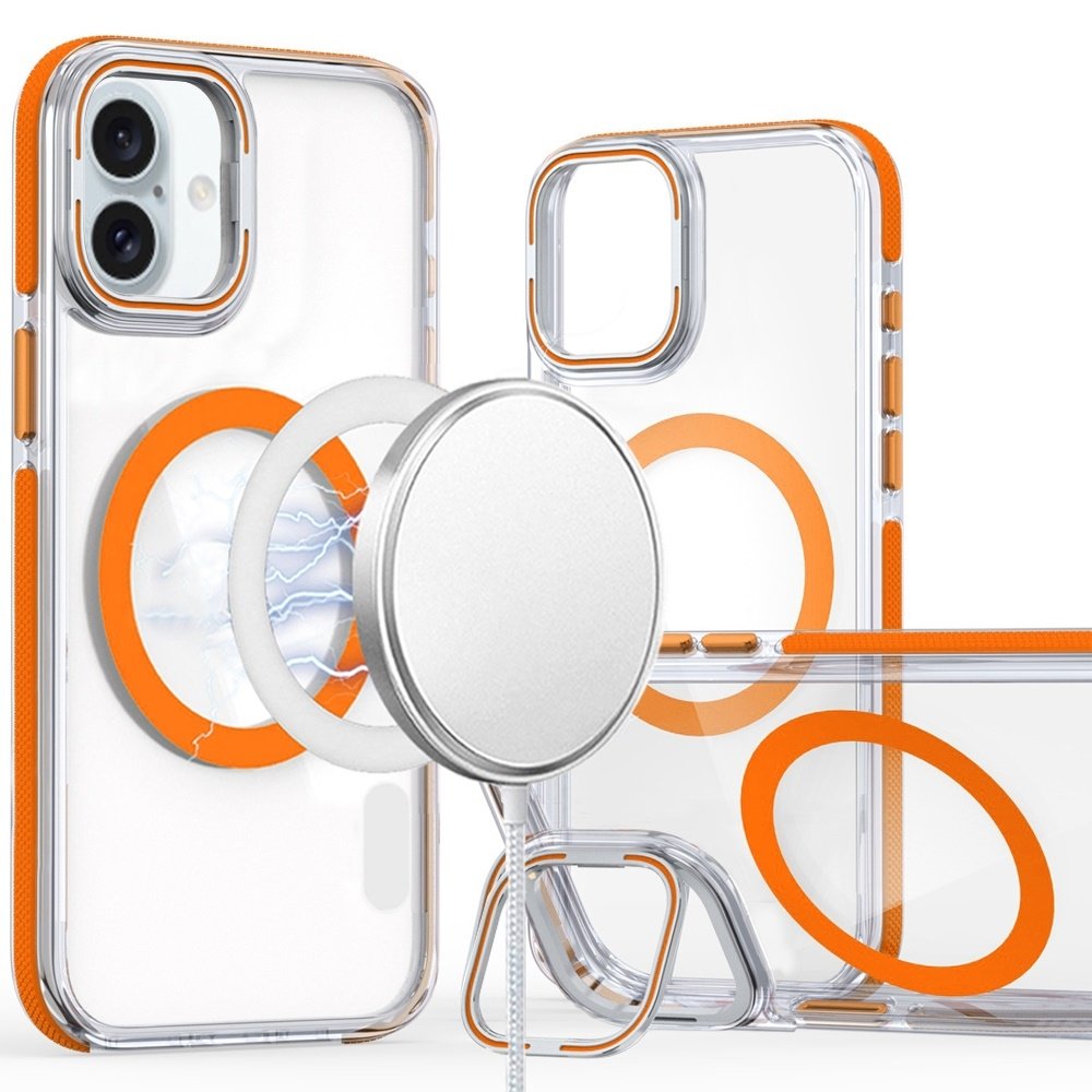 For Apple iPhone 16 6.1 inch MagSonic Camera Bracket Stand Magnetic Ring Circle Hybrid - Image 3
