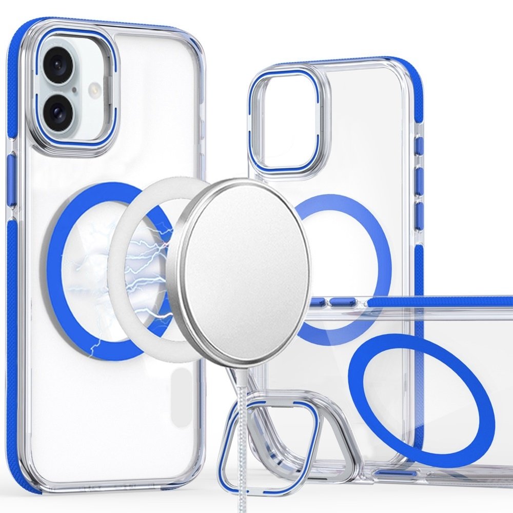 For Apple iPhone 16 6.1 inch MagSonic Camera Bracket Stand Magnetic Ring Circle Hybrid - Image 4
